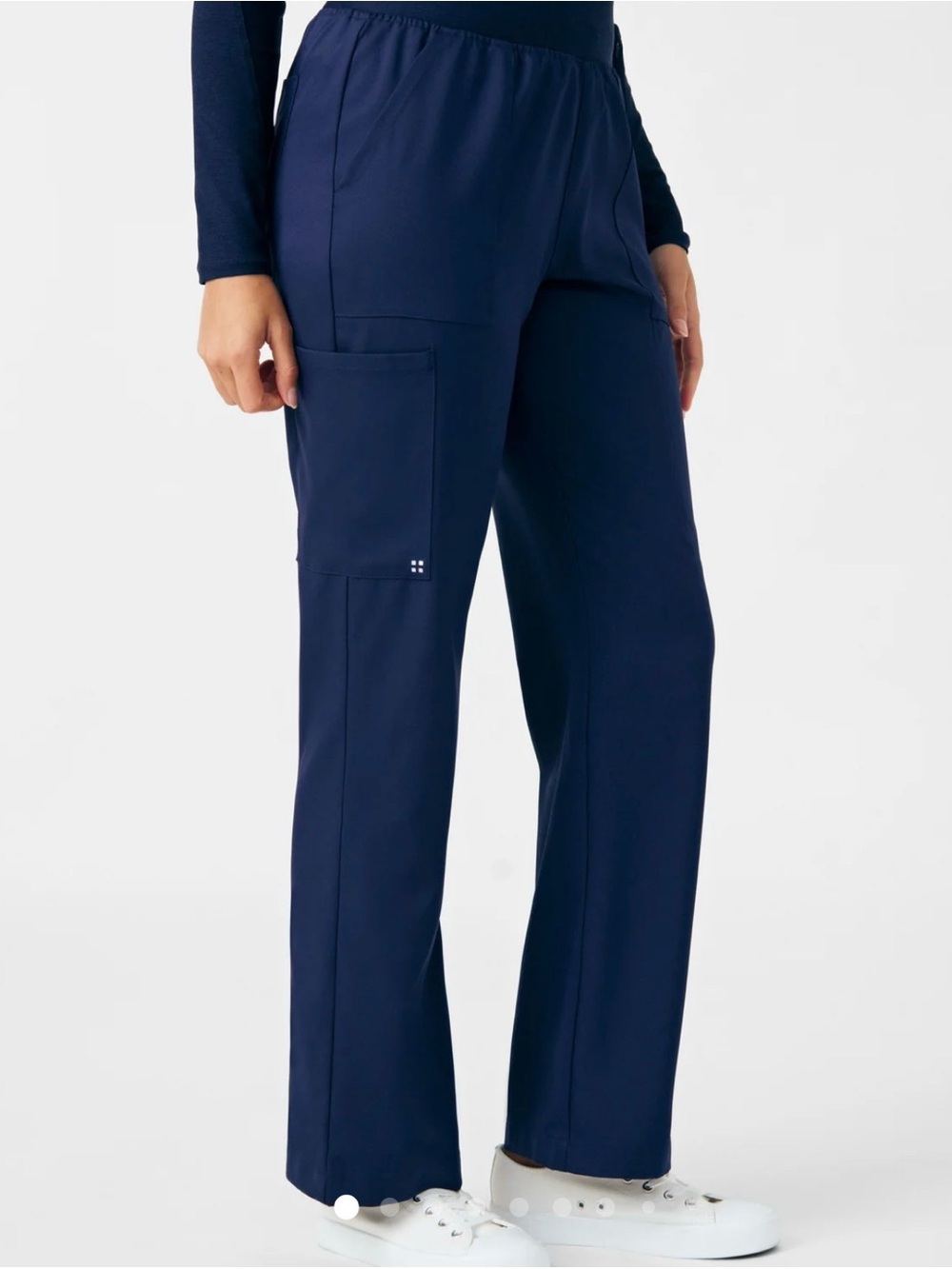White Cross VIBE Navy Straight-Leg Utility Scrub Pants